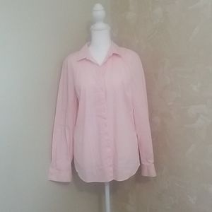 Pre- Owned Pink/White button down with collar